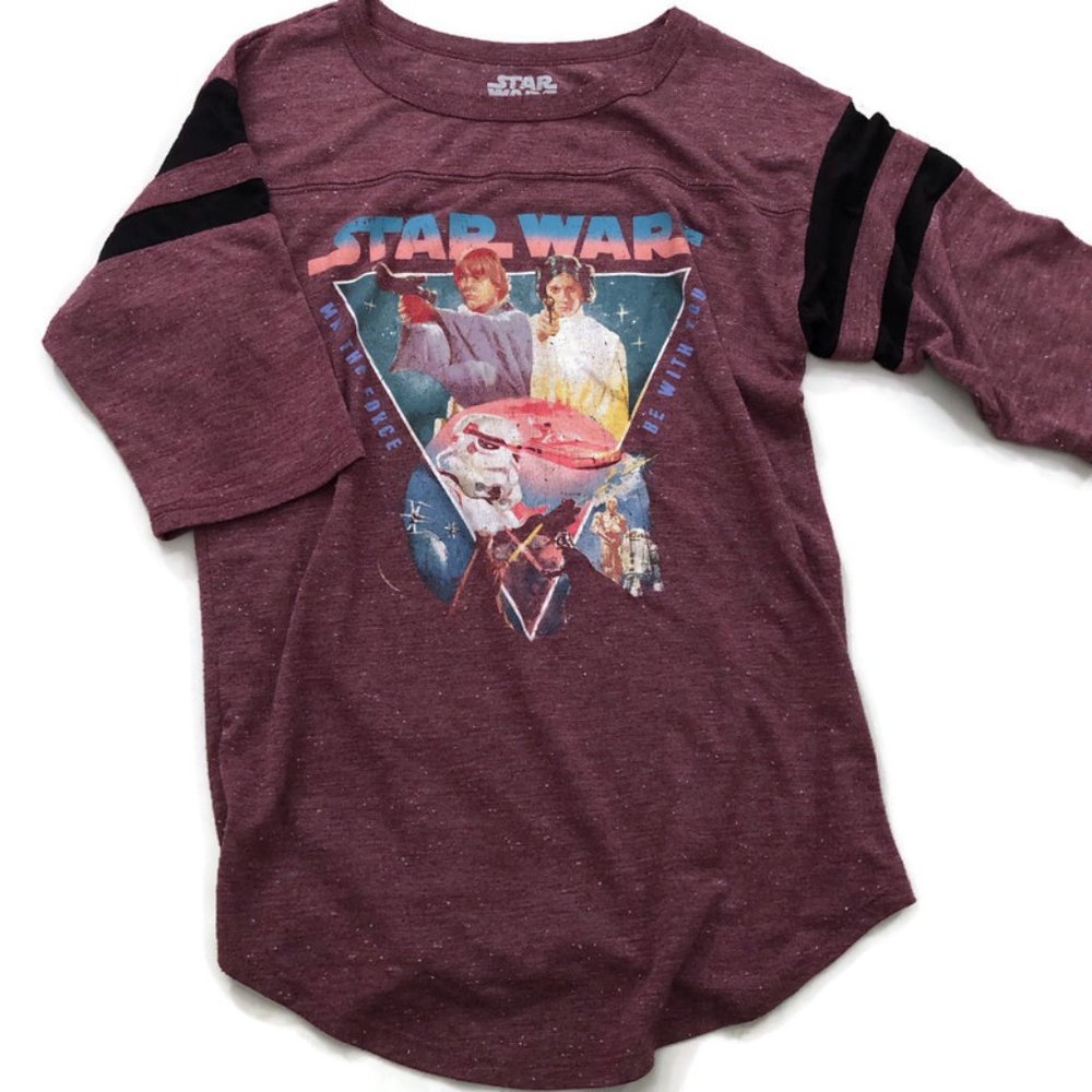 STAR WARS Retro Episodes 4-6 IV-VI Graphic Tee XS